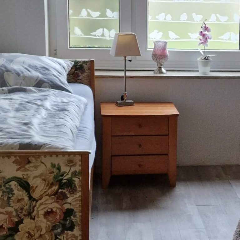 gemütliches Bett in der Ferienwohnung